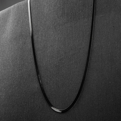 5mm Black Flex Herringbone chain -316L