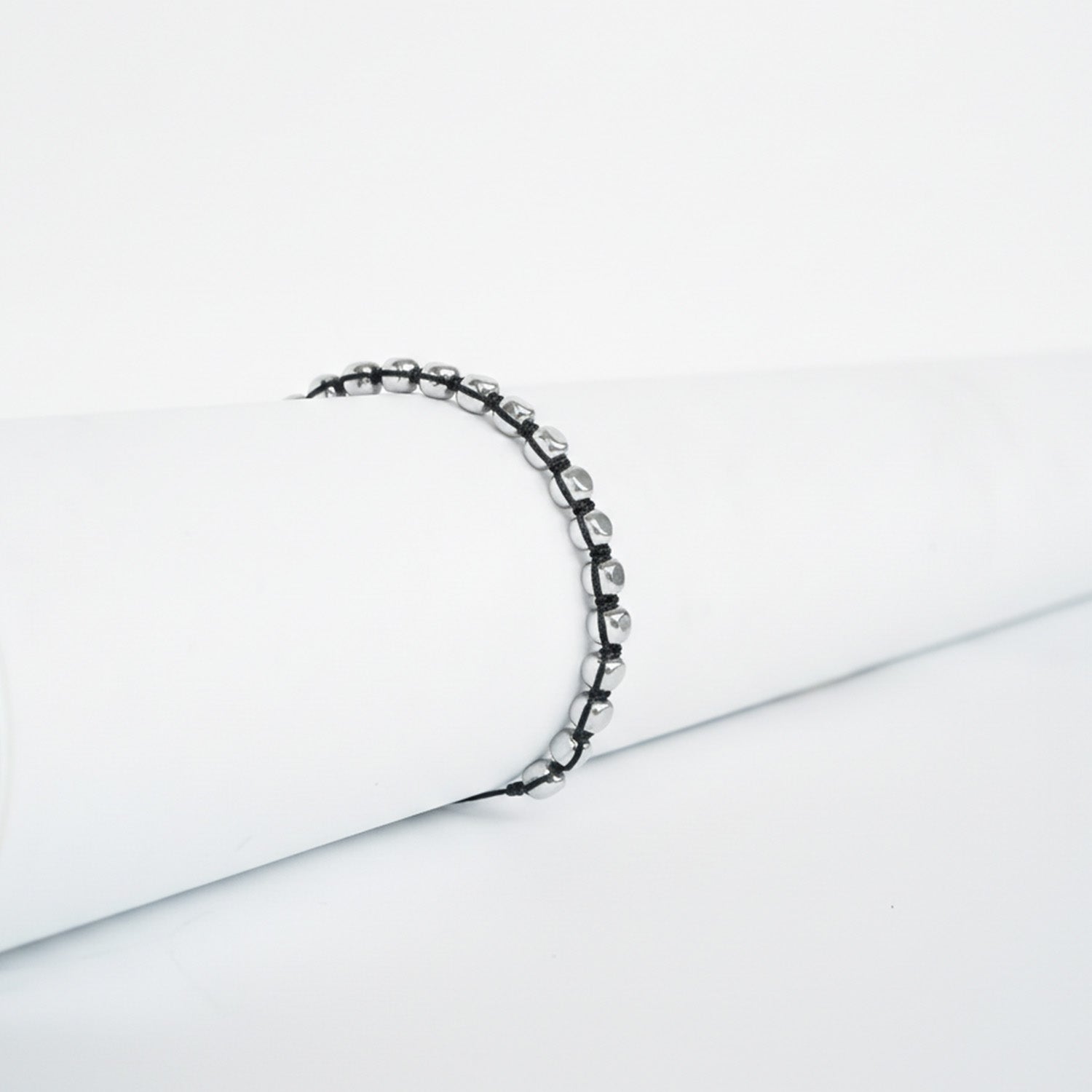 6.5mm Silver Shamballa Bracelet
