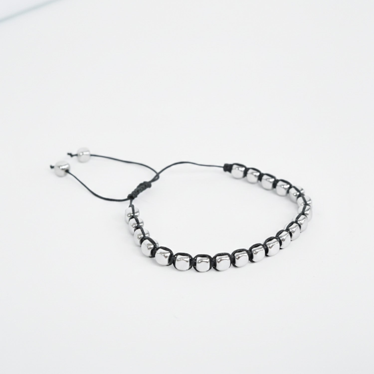 6.5mm Silver Shamballa Bracelet Baap.pk