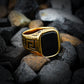 Black Stone Versace Ring-316L