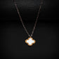 Copper Van Cleef Pendant with Copper Golden Cable Chain -316L