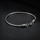 Pair Of Silver Flex Round Snake Chain