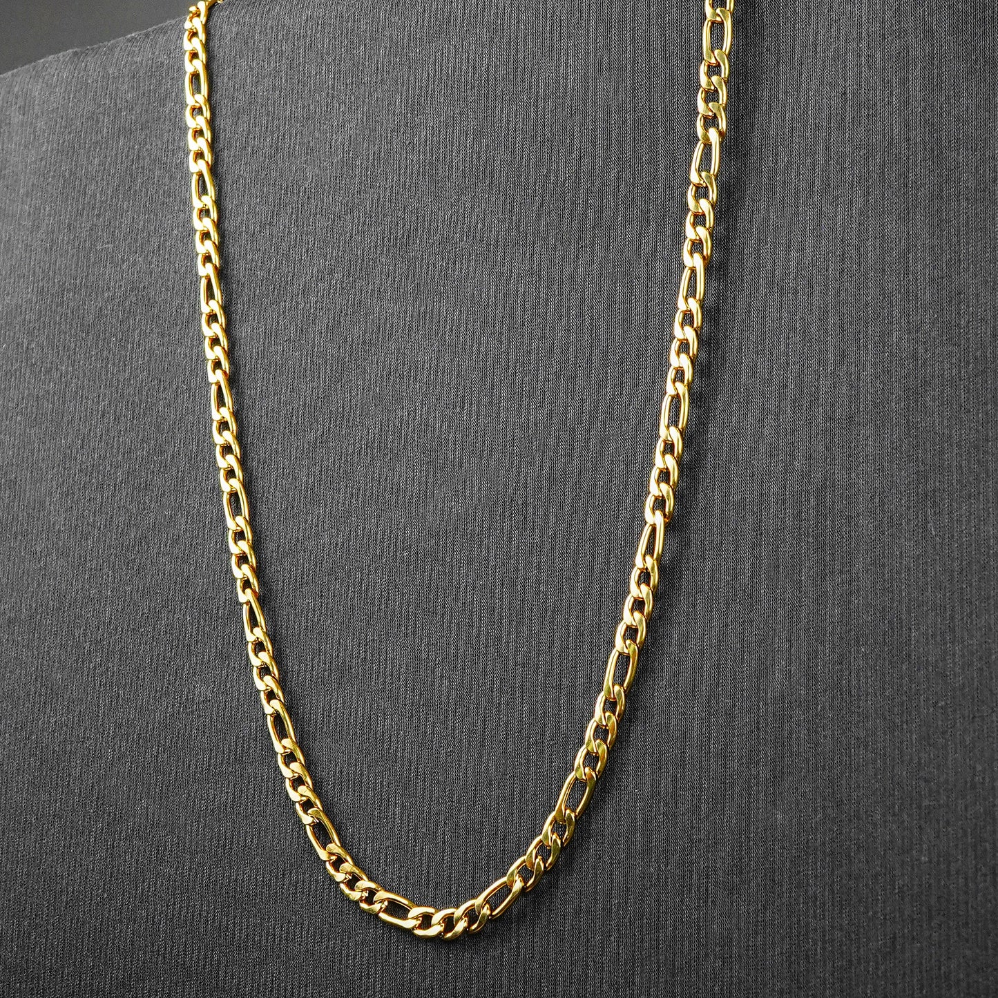 8mm Golden Flex Figaro Chain-316L