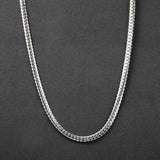 8mm Silver flex Cuban curb chain -316L