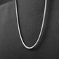 8mm silver flex Flat Bead chain  -316L