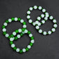 Bundle of 4 Green & White Bracelet