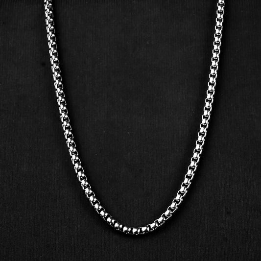 5mm Silver Square Rolo Chain -316L