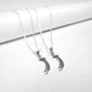 Pair of Silver Zulfiqar Sword Necklaces with Square Box Chain