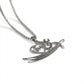 Silver Heart & Imam Ali Calligraphy Zulfiqar Pendant Necklace