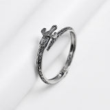 Silver Textured Hilt Zulfiqar Bangle