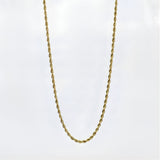 3.5mm Rope Neck Chain -316L