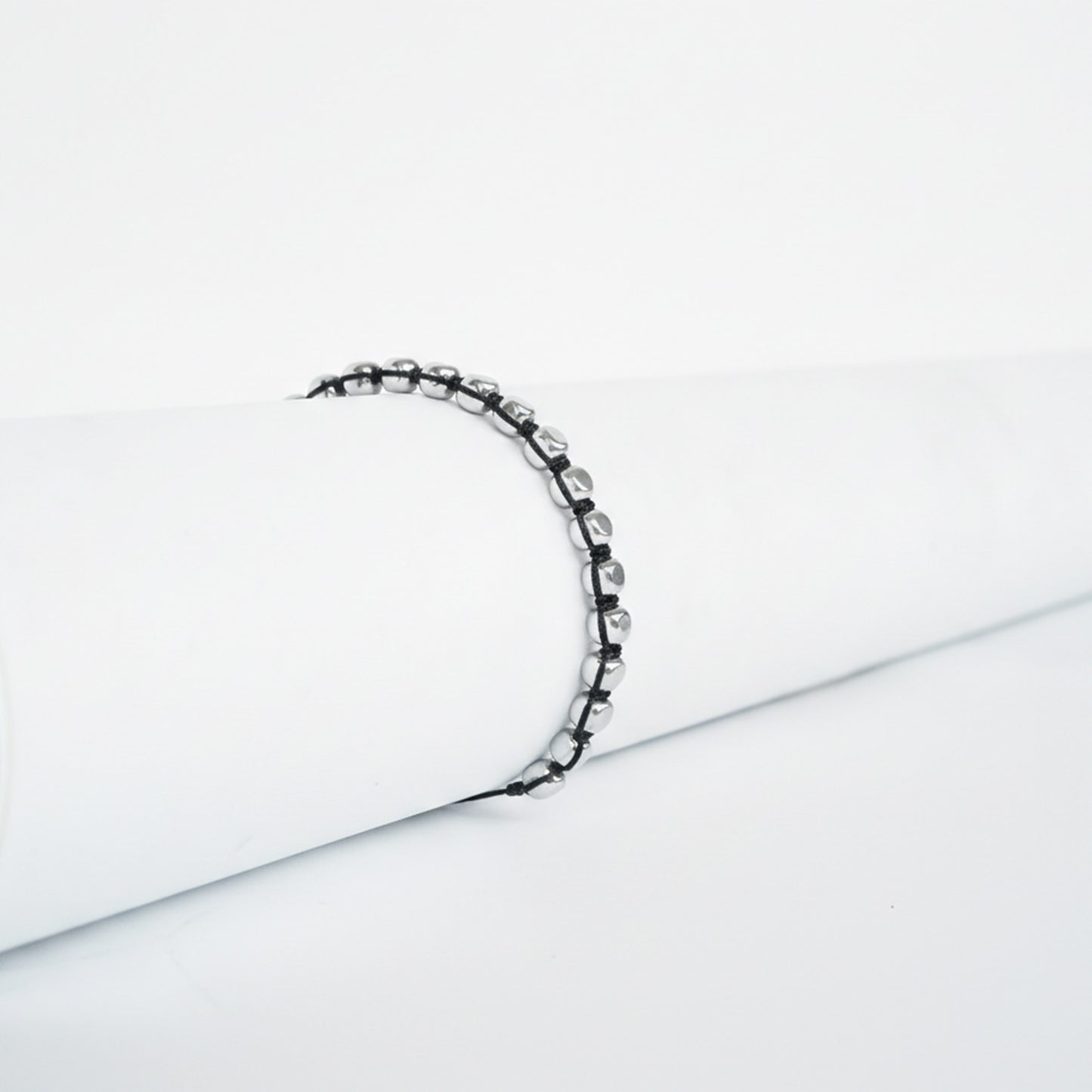 6.5mm Silver Shamballa Bracelet