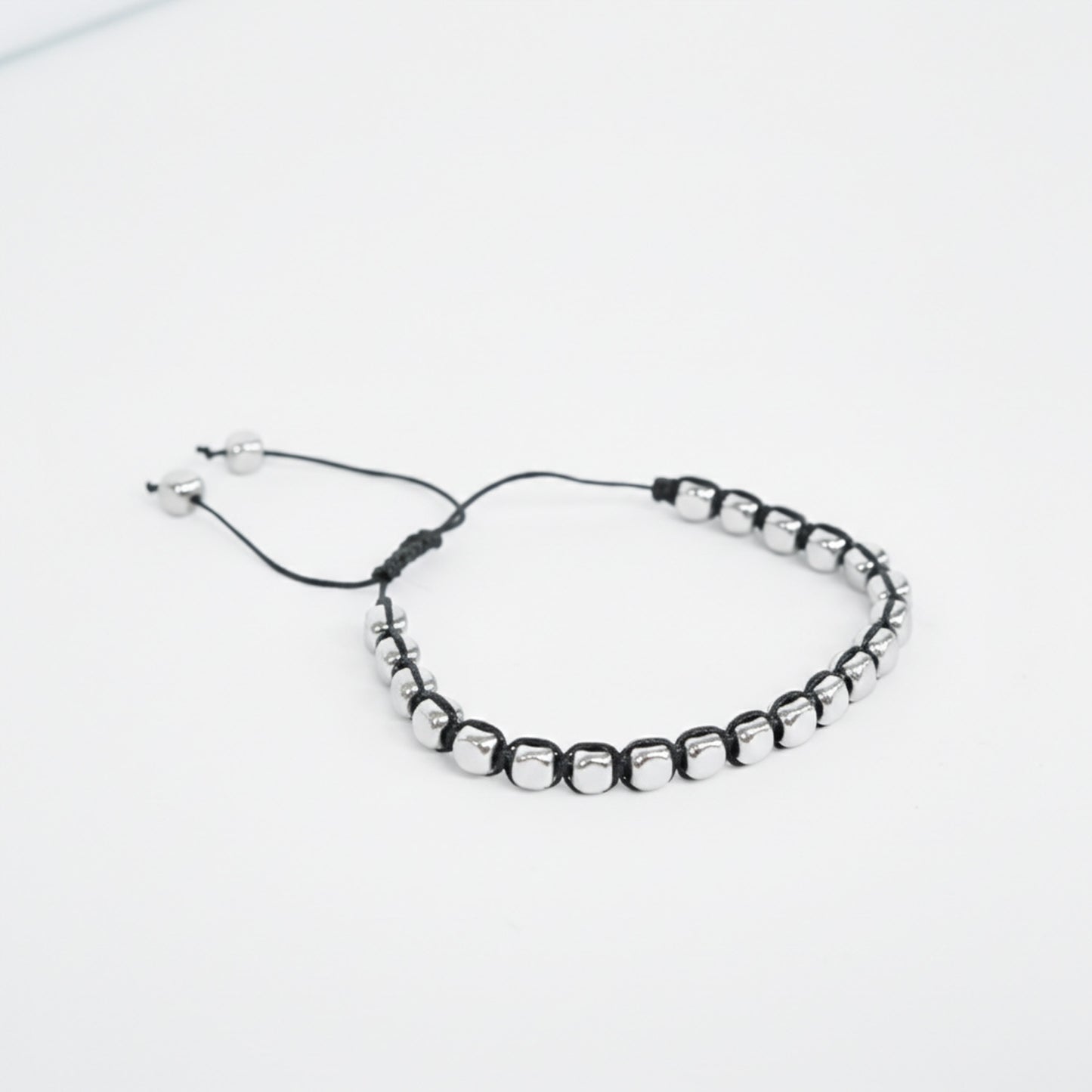 6.5mm Silver Shamballa Bracelet