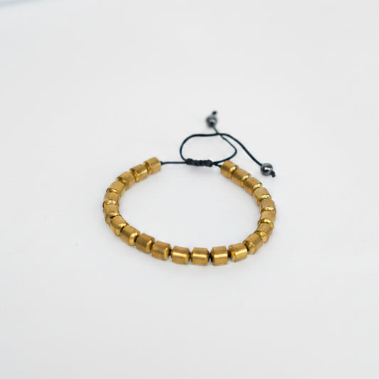 6.8mm Golden Hematite Bracelet.