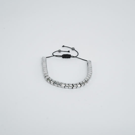 11mm Silver Hematite Arrow Bracelet.