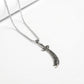 Vintage Silver Sword Pendant with Rounded Box Chain