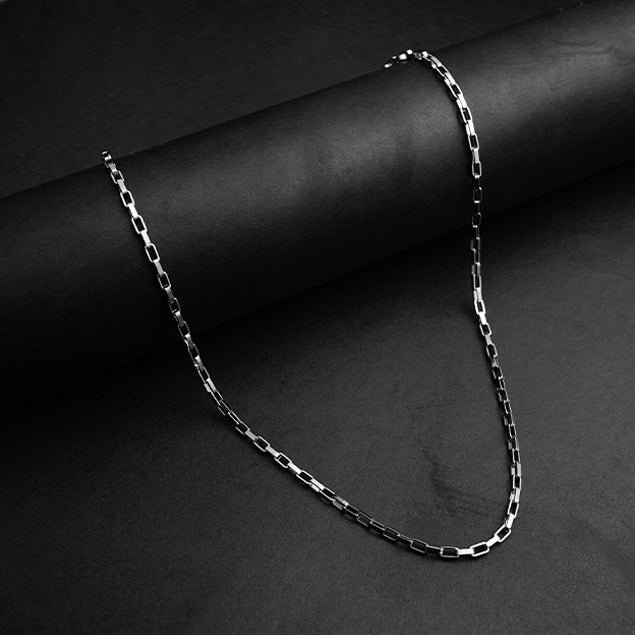 Silver Flex Flat Cable Chain -316L