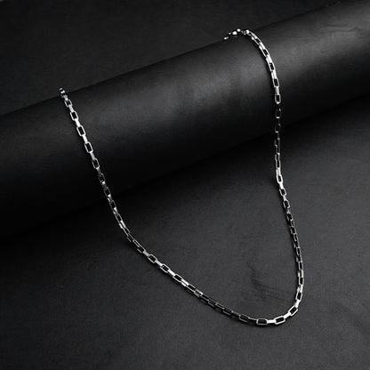 Silver Flex Flat Cable Chain -316L