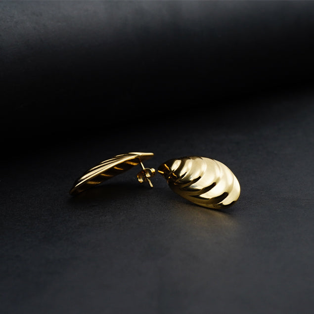 Golden Shell Earrings -316L