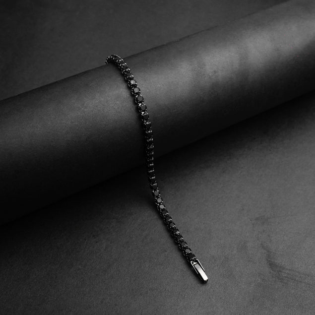 Black Crystal Diamond Bracelet -316L