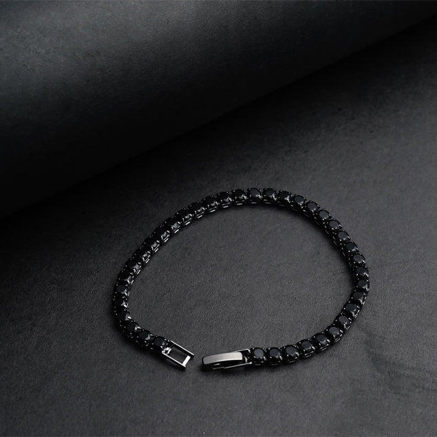 Black Crystal Diamond Bracelet -316L