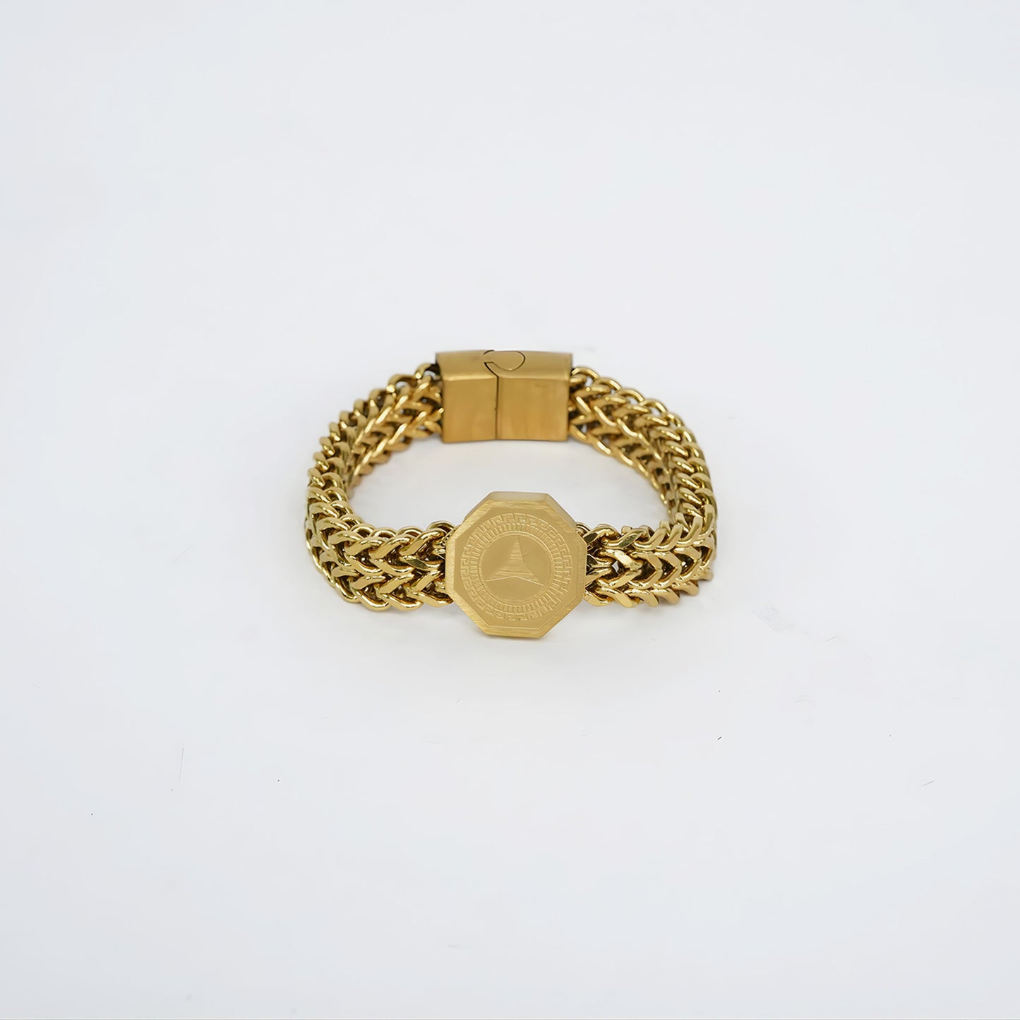 11mm Golden Mercedes Bracelet-316L